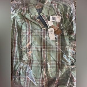 Polo plaid long sleeve unisex button down